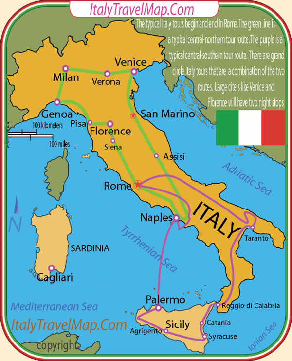 Download this Italy Citys Regions Attractions Tours Roads Trains Rivers picture